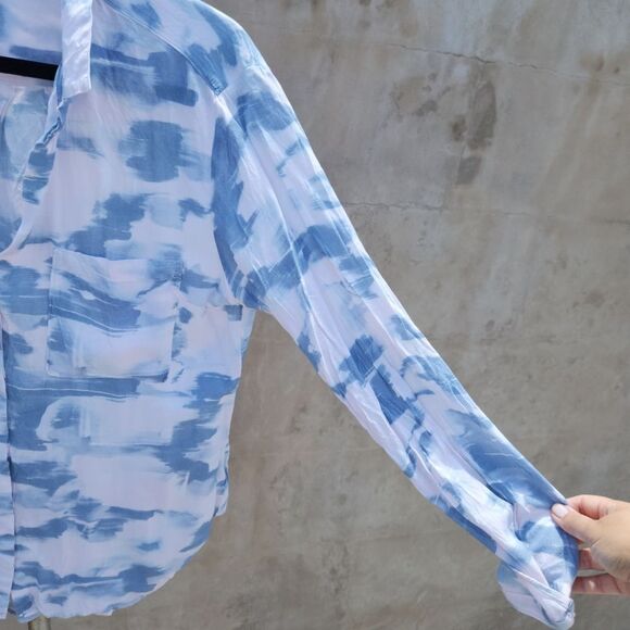 Anthropologie cloth&stone printed classic button down - Picture 7 of 10